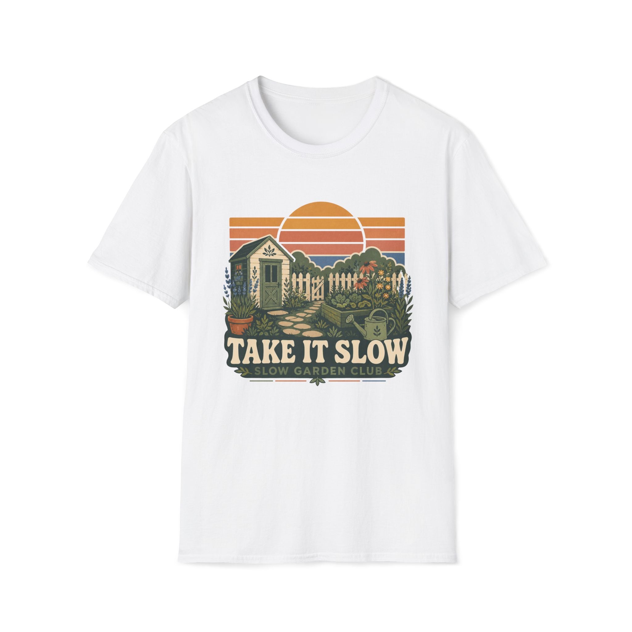 Take It Slow Garden Sunset T-Shirt