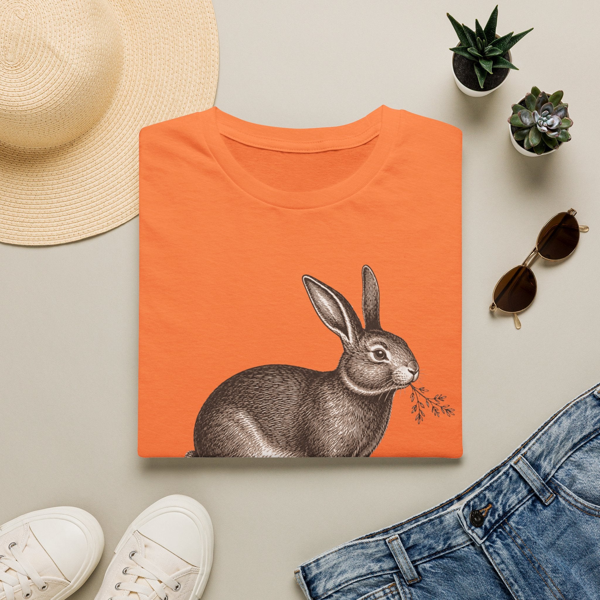 Garden Bunny With Shoes T-Shirt