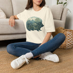 Hedgehog Garden Silhouette T-Shirt