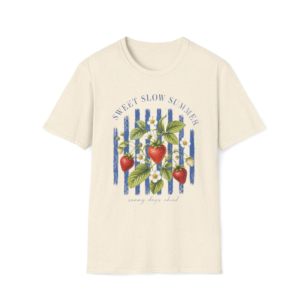 Sweet Slow Summer Strawberry Stripes T-Shirt