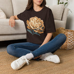 Blush Peony Flower Bloom T-Shirt by Zen & Zucchinis Slow Garden Club