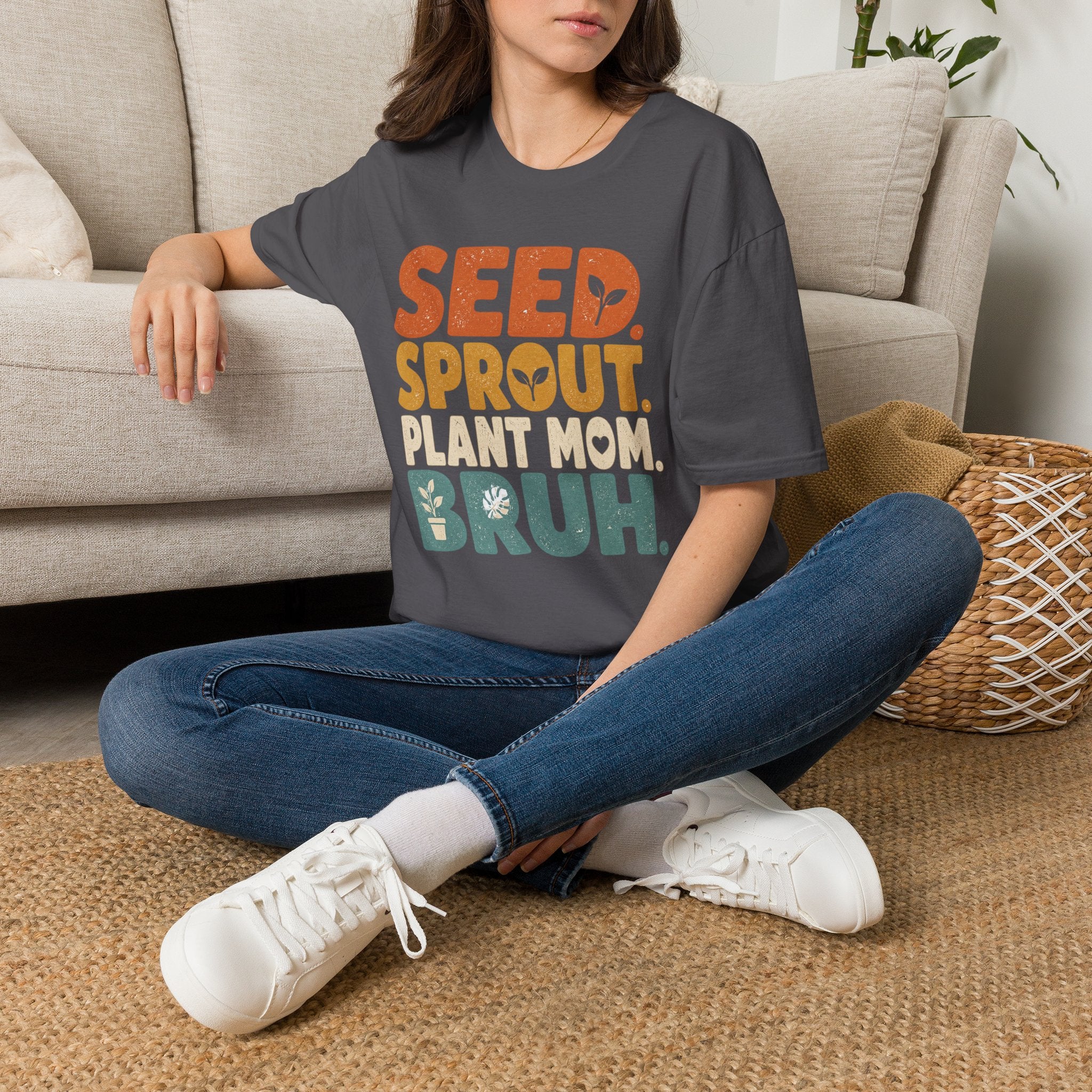 Seed Sprout Plant Mum Bruh T-Shirt