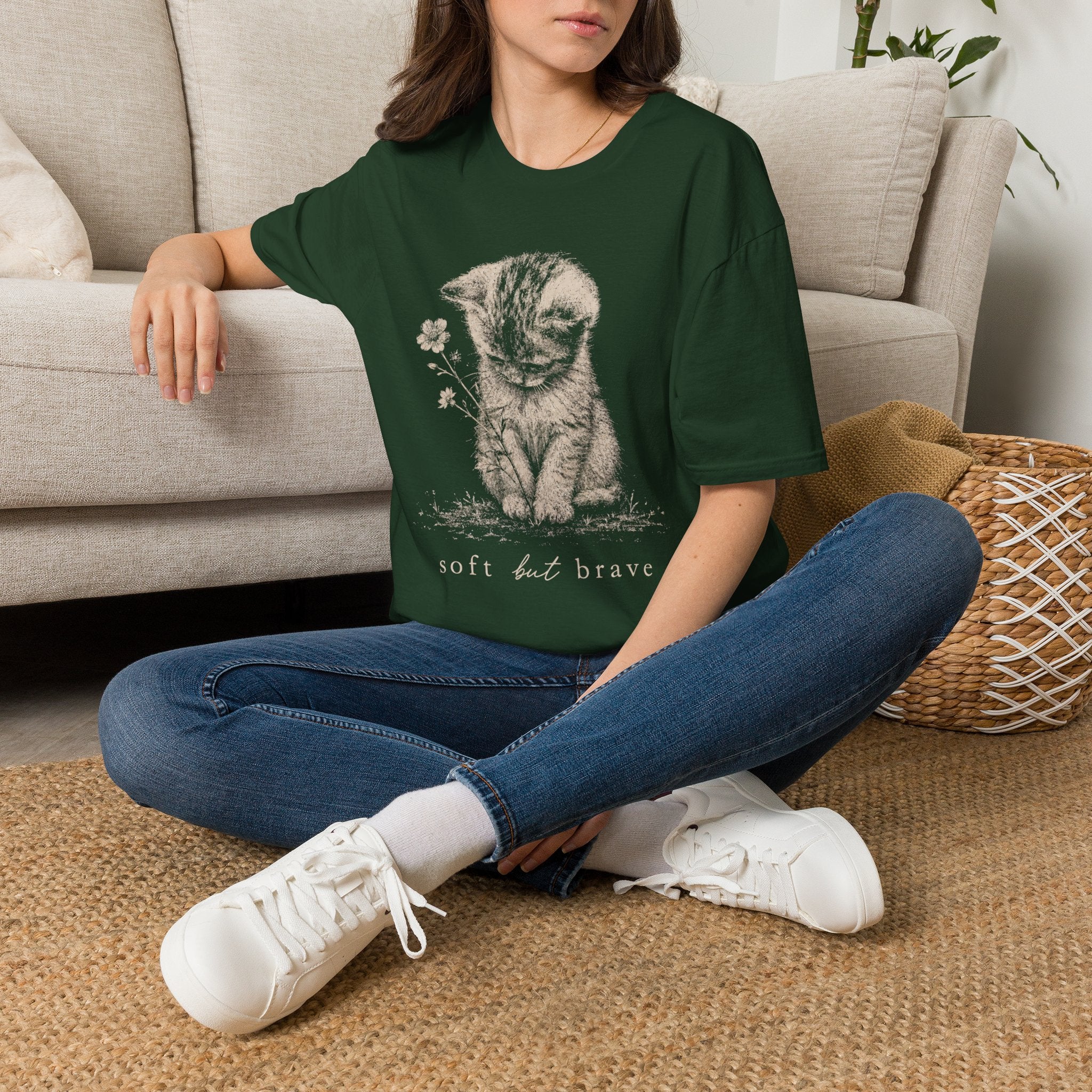 Soft But Brave Kitty T-Shirt
