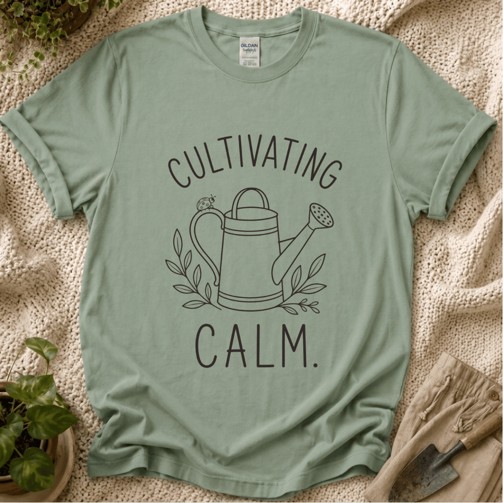 Cultivating Calm Mindfulness T-Shirt by Zen & Zucchinis Slow Garden Club