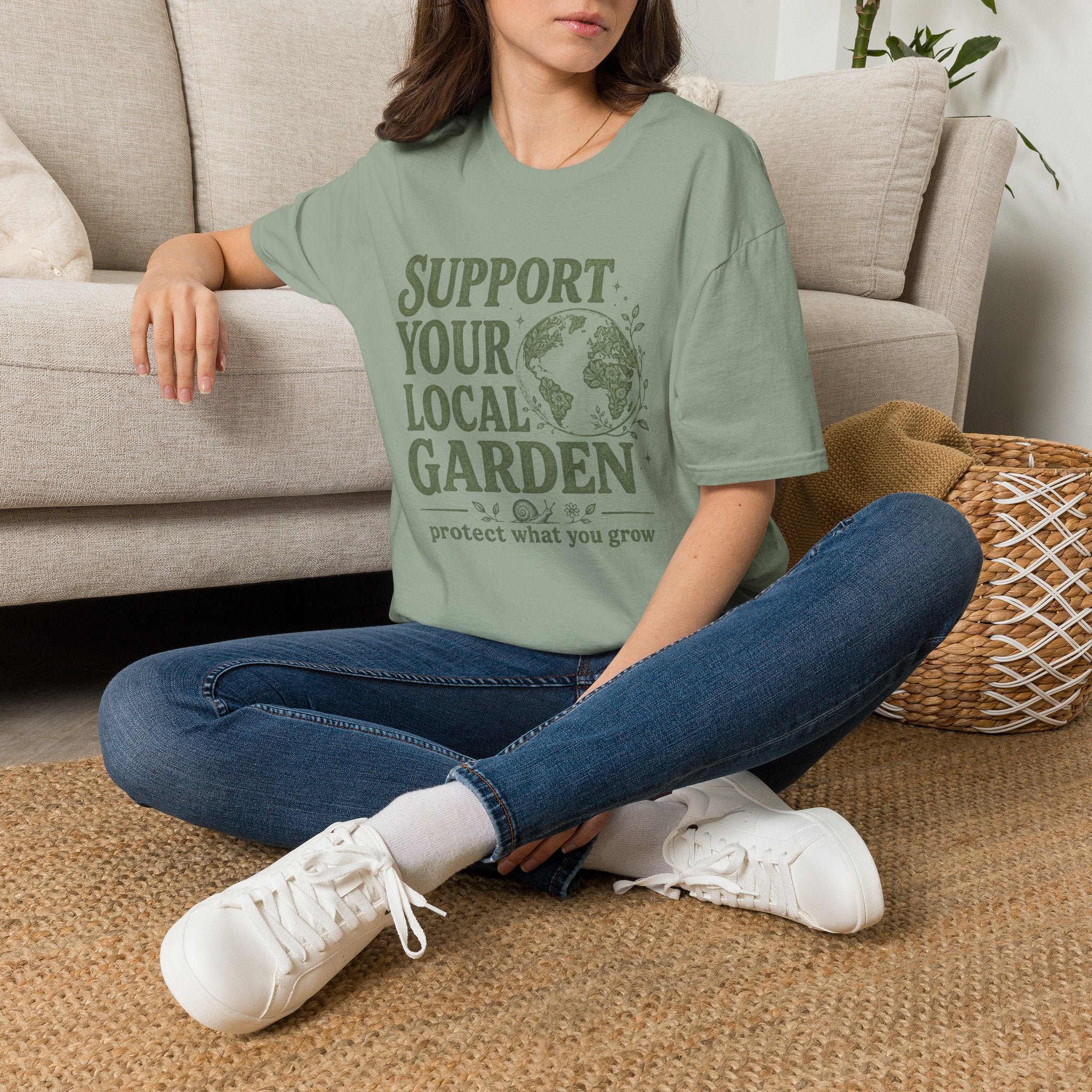 Support Your Local Garden T-Shirt by Zen & Zucchinis Slow Garden Club