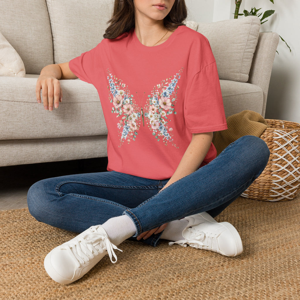 Flower Butterfly Beauty Garden T-Shirt