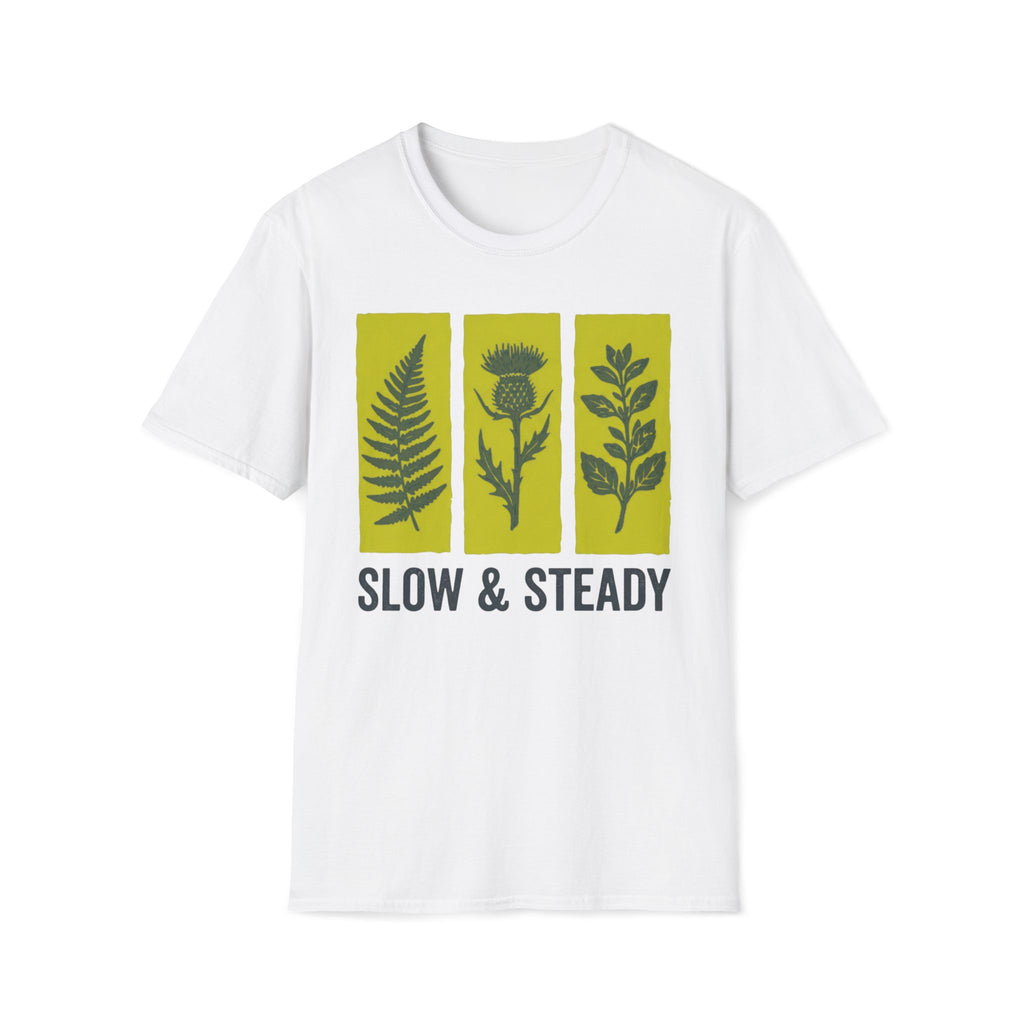 Slow And Steady Art Flower T-Shirt