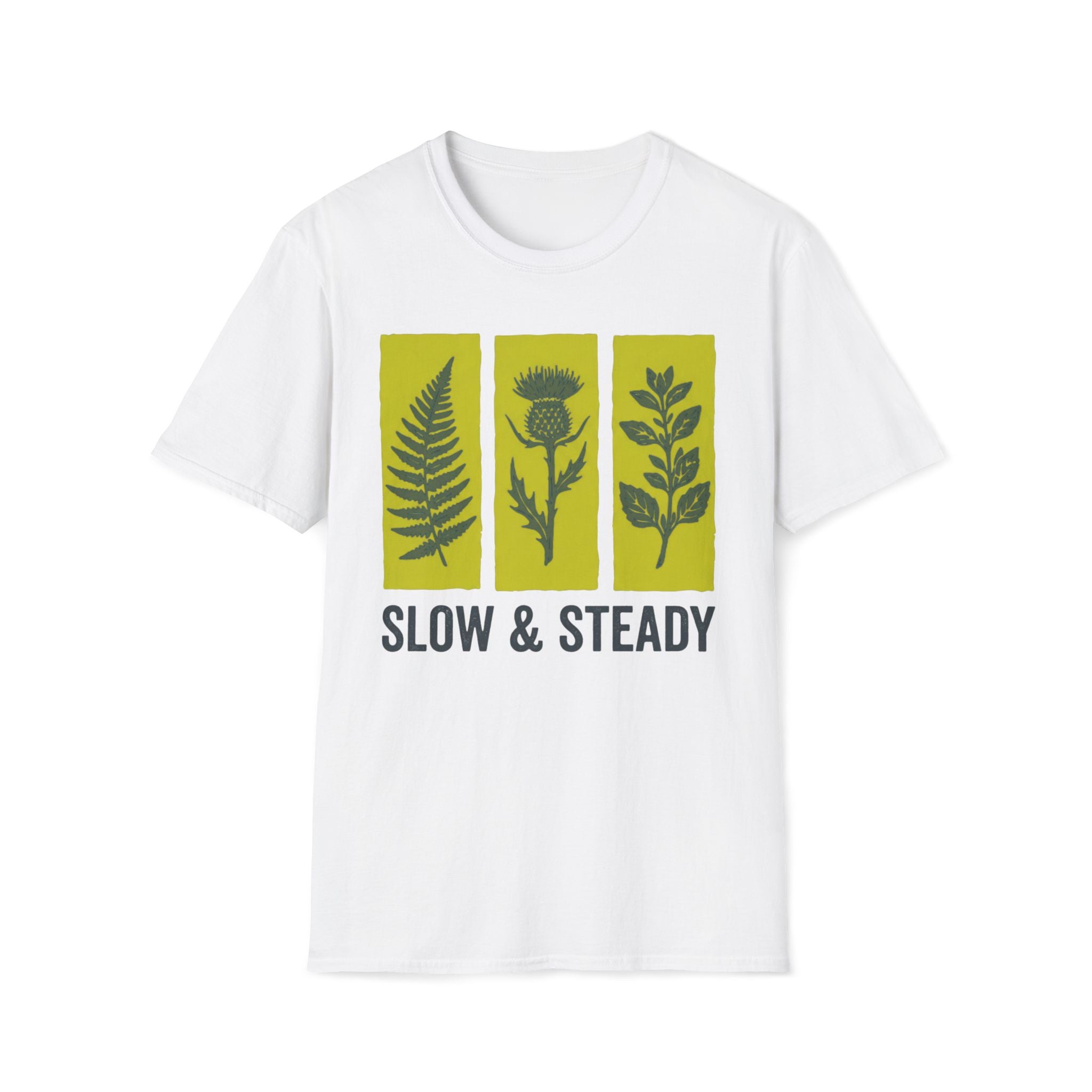 Slow And Steady Art Flower T-Shirt