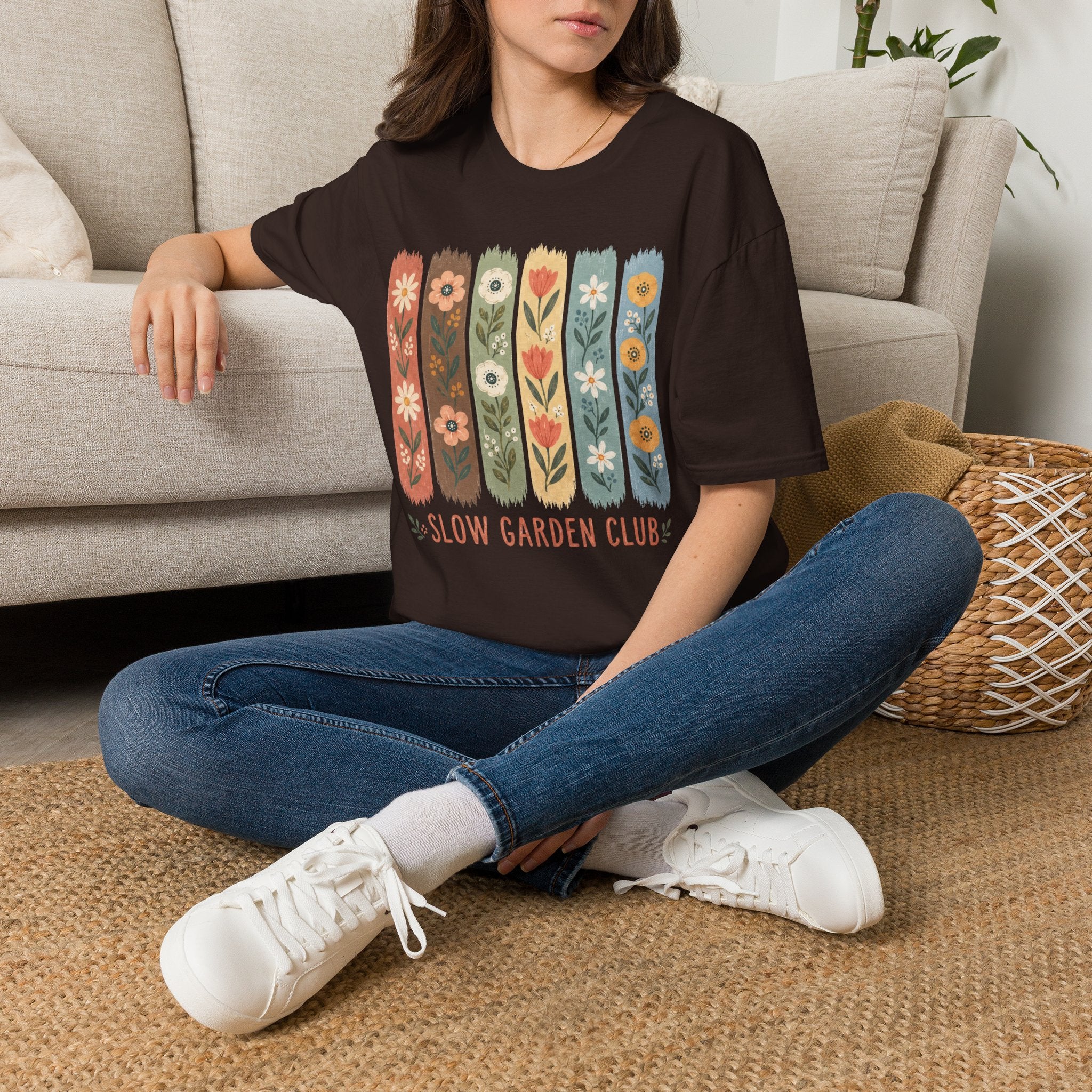 Flower Stripes Garden T-Shirt