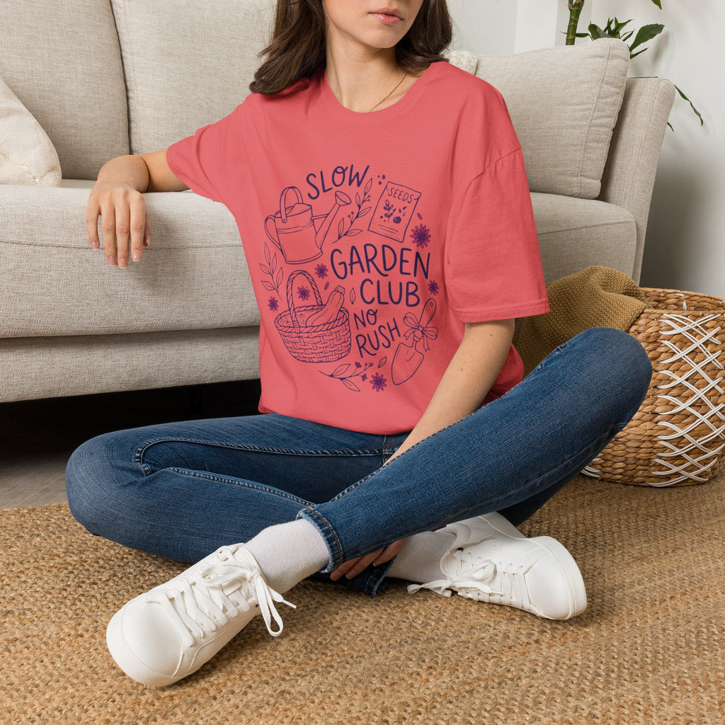 Slow Garden Club No Rush T-Shirt by Zen & Zucchinis Slow Garden Club