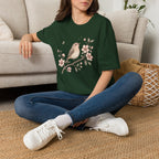 Blossom Bird Botanical T-Shirt by Zen & Zucchinis Slow Garden Club
