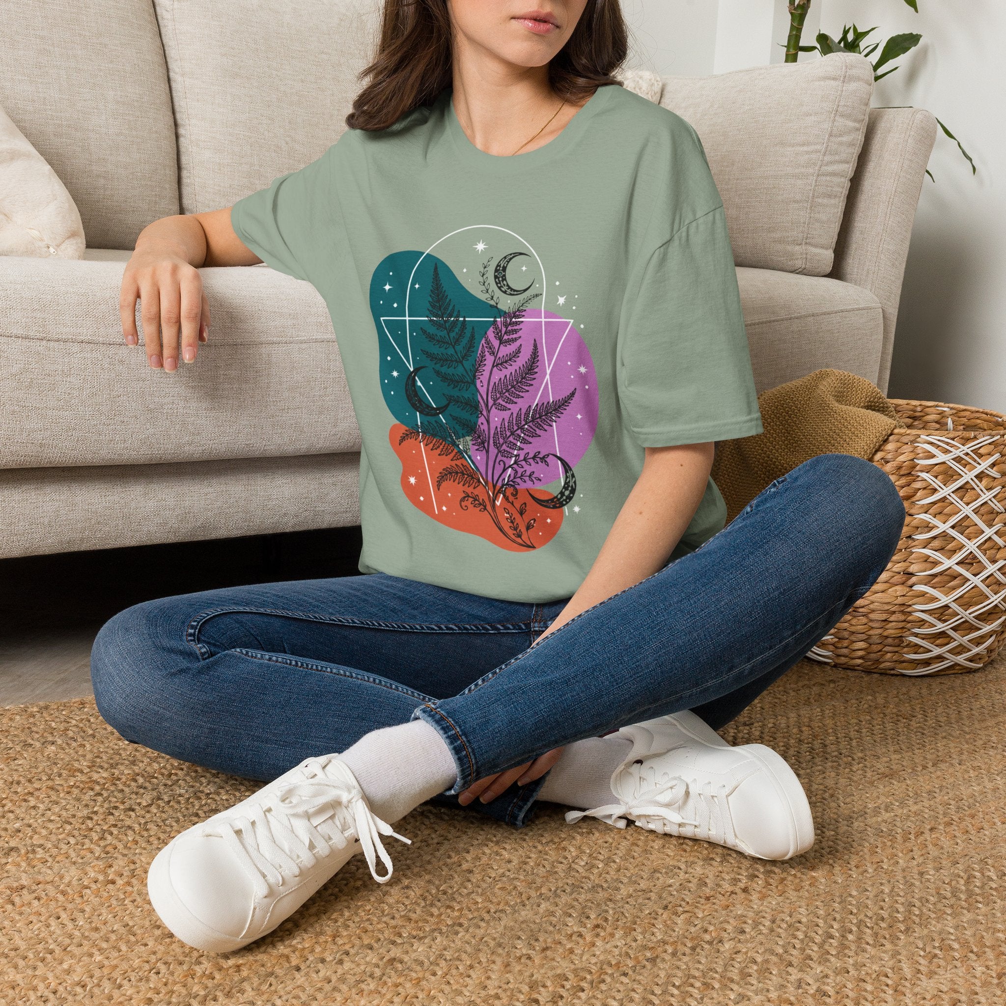 Moon Fern Slow Garden T-Shirt by Zen & Zucchinis Slow Garden Club
