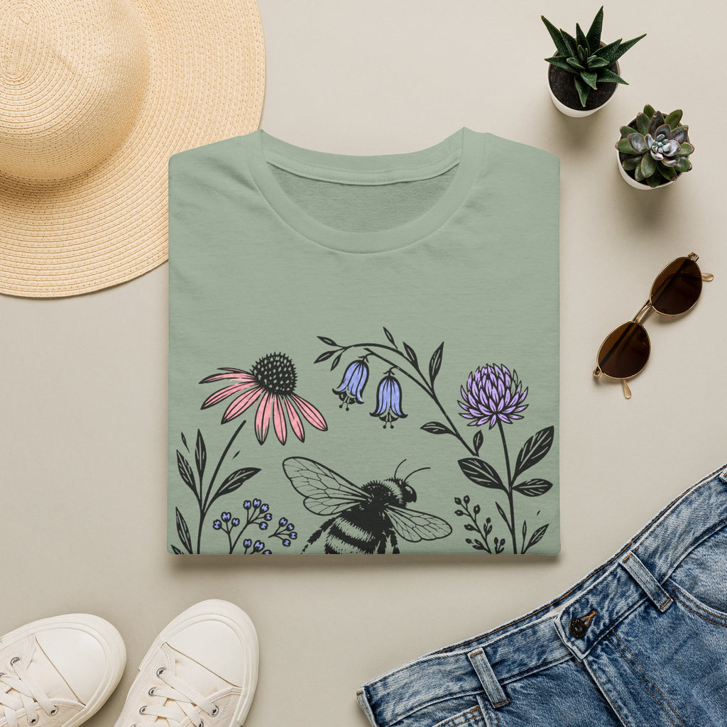 Bee WIth Wildflowers T-Shirt
