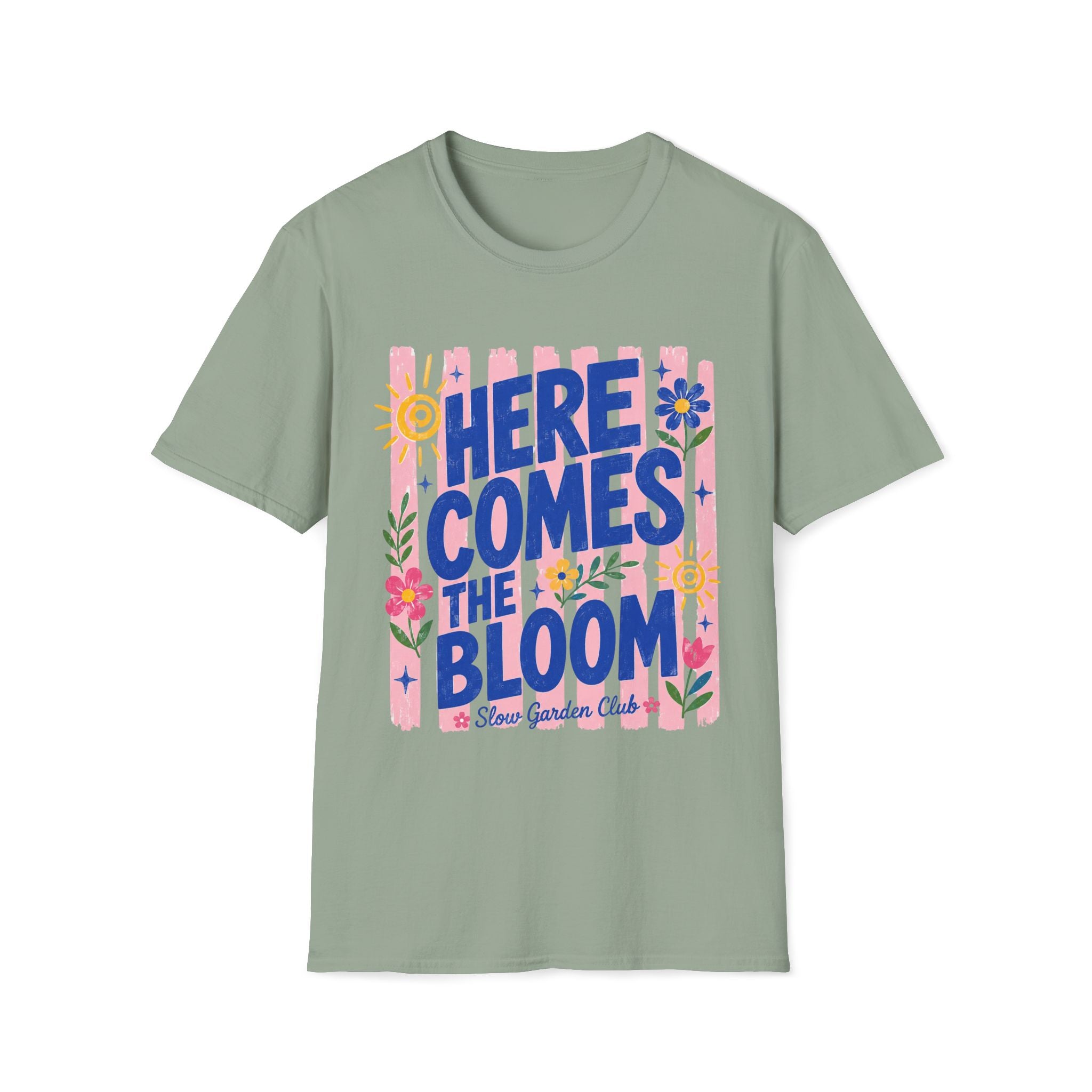 Here Comes The Bloom Summer Stripes T-Shirt