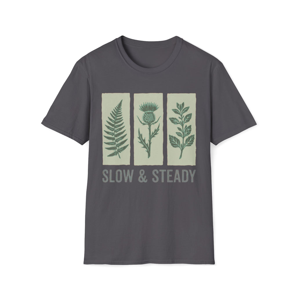 Slow And Steady Art Flower T-Shirt