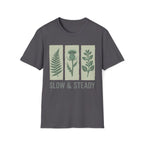 Slow And Steady Art Flower T-Shirt