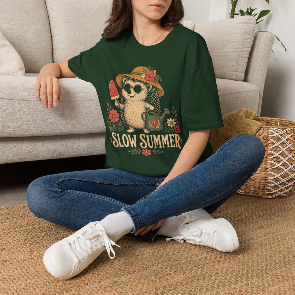 Slow Summer Hedgehog T-Shirt