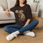 Coffee Time Cottage Garden Rooster T-Shirt