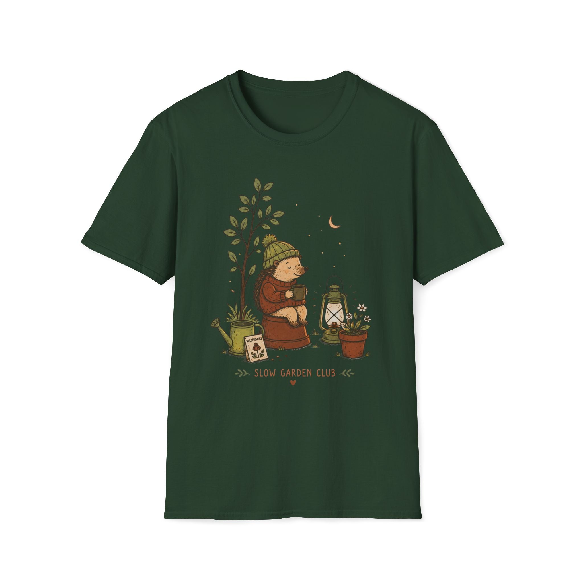 Cozy Hedgehog Garden Club T-Shirt