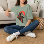 Wild Botanical Fern Spirit Woman T-Shirt by Zen & Zucchinis Slow Garden Club