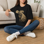 Coffee Time Cottage Garden Rooster T-Shirt