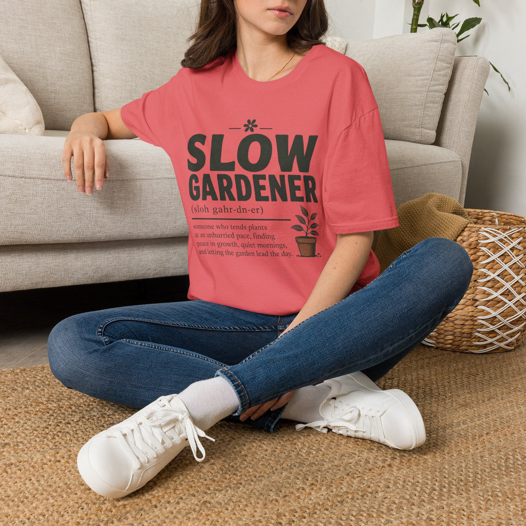 Slow Gardener Definition T-Shirt - Zen & Zucchinis garden graphic tee