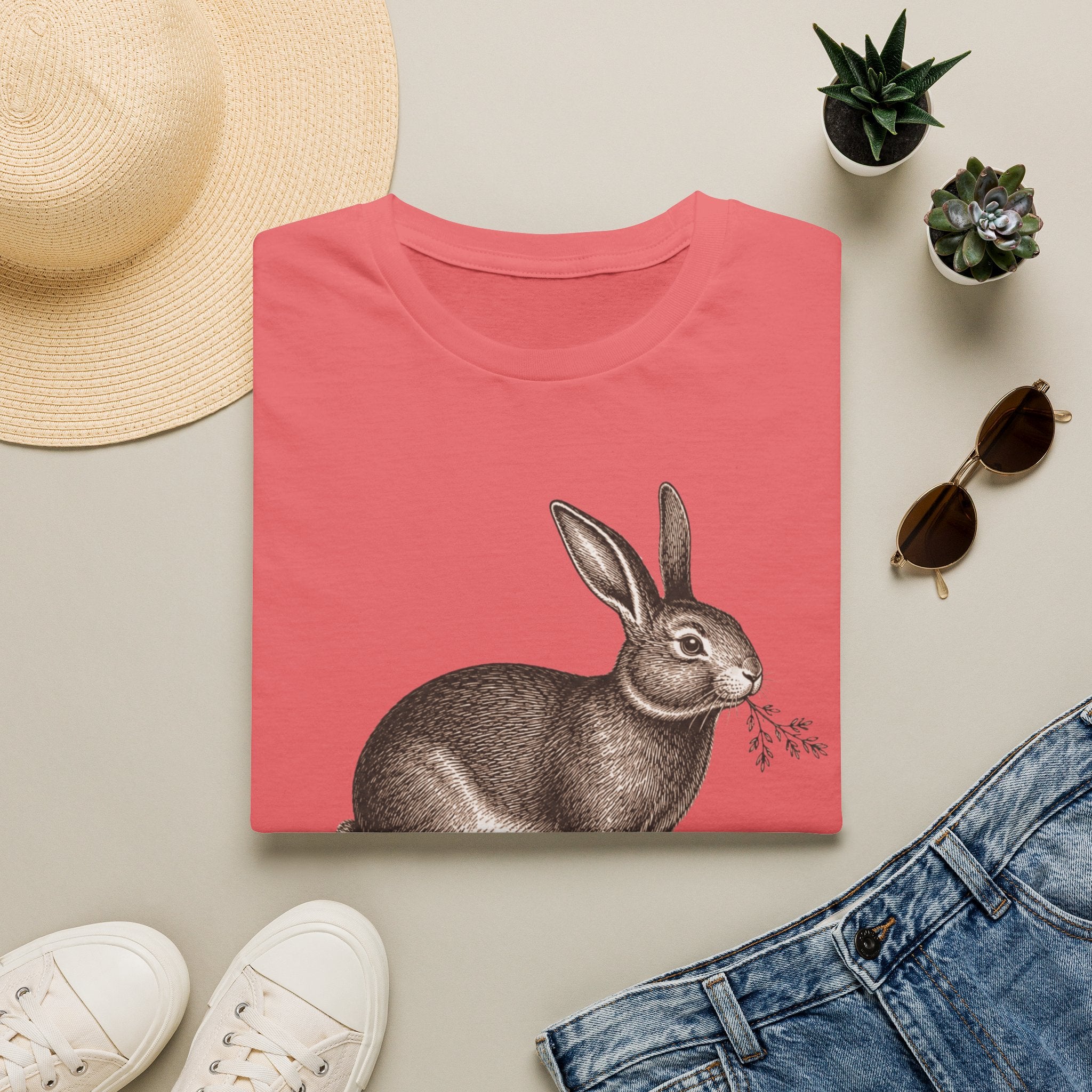 Garden Bunny With Shoes T-Shirt