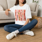 Flower on Stripes T-Shirt