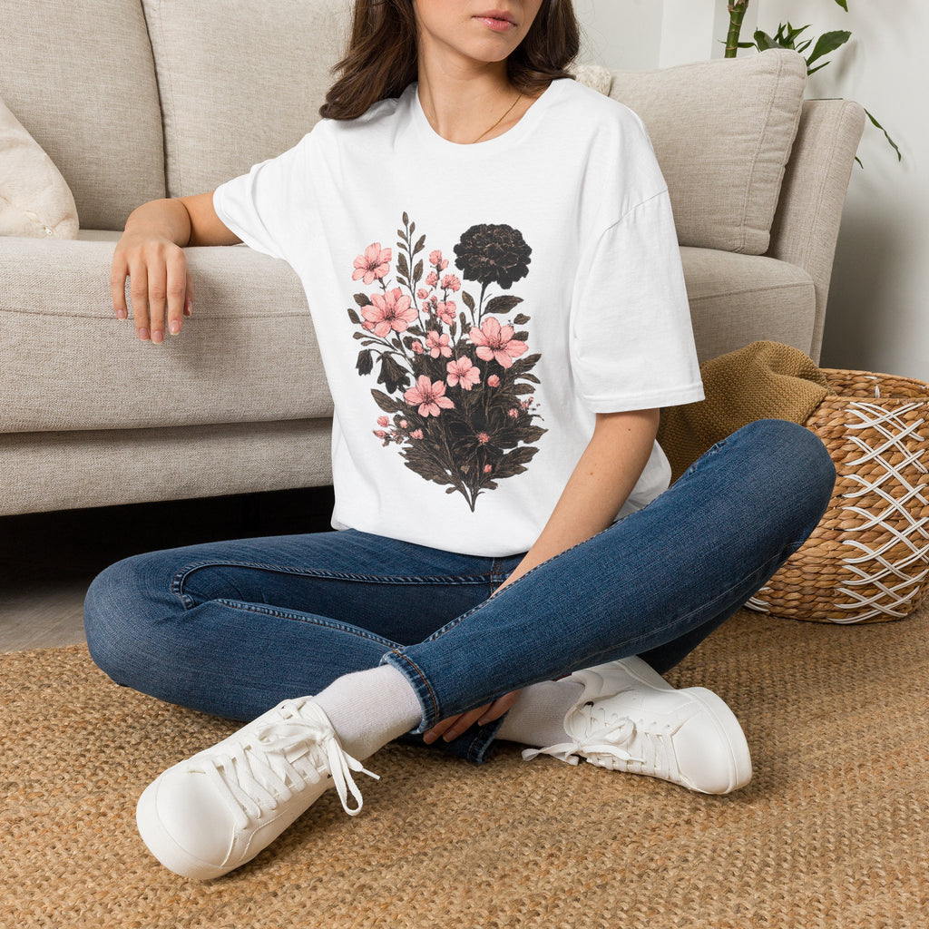 Vintage Flower Bouquet T-Shirt by Zen & Zucchinis Slow Garden Club