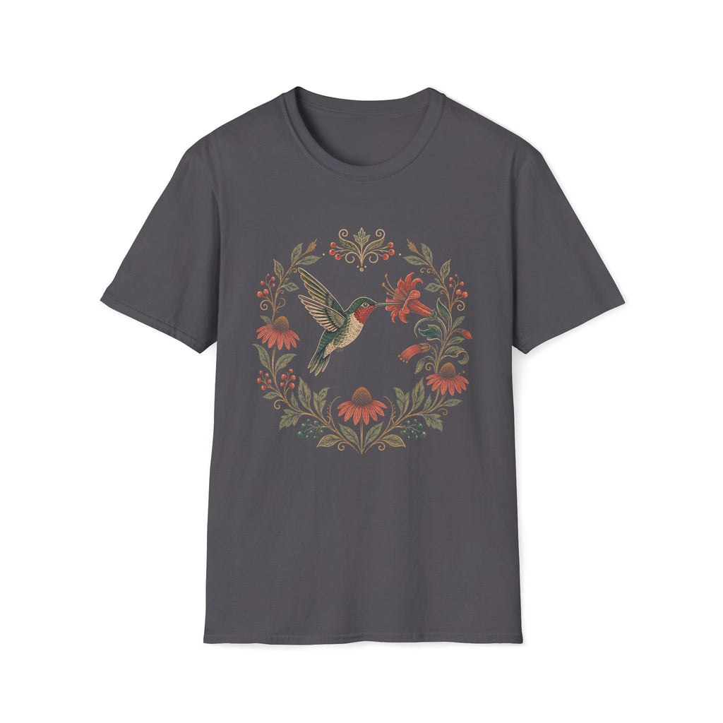 Hummingbird Flower Cirle T-Shirt