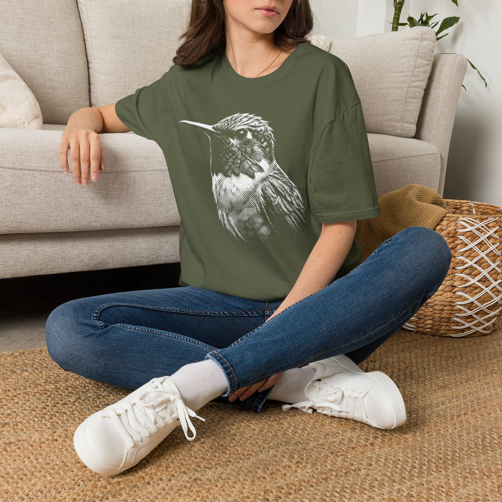 Quiet Hummingbird Garden T-Shirt by Zen & Zucchinis Slow Garden Club