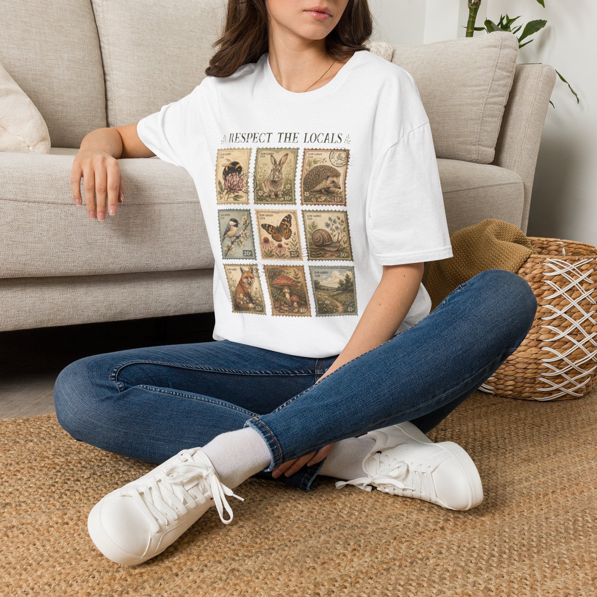 Respect the Locals Garden Friends T-Shirt by Zen & Zucchinis Slow Garden Club