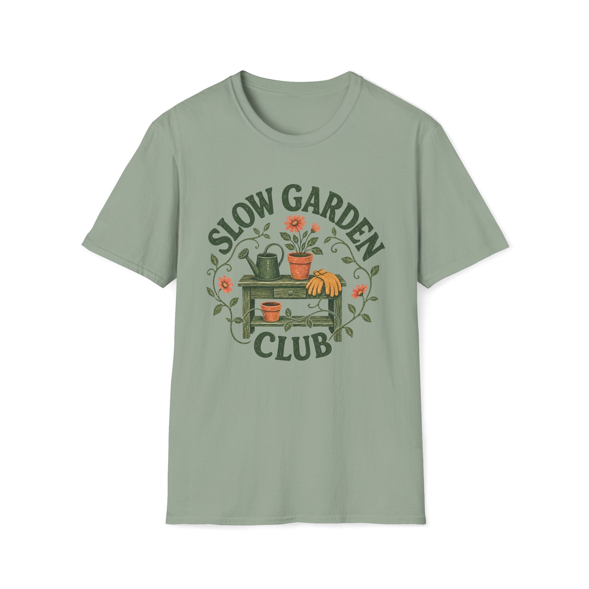Slow Garden Club Garden Bench T-Shirt