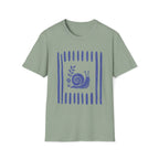 Snial In Stripes Garden Summer T-Shirt