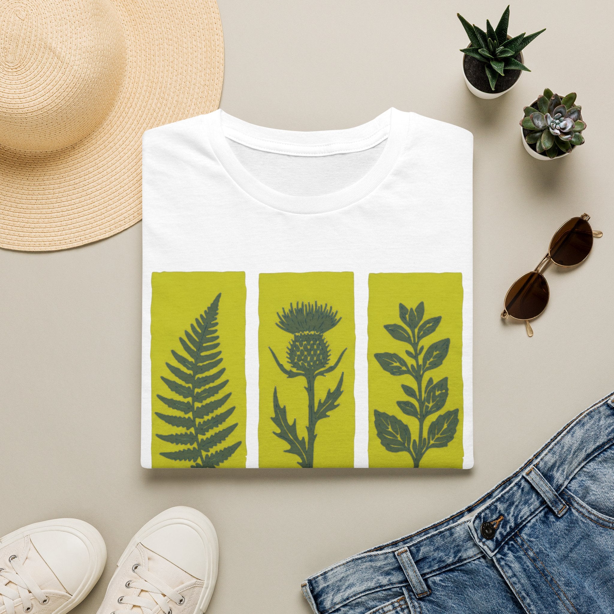 Slow And Steady Art Flower T-Shirt