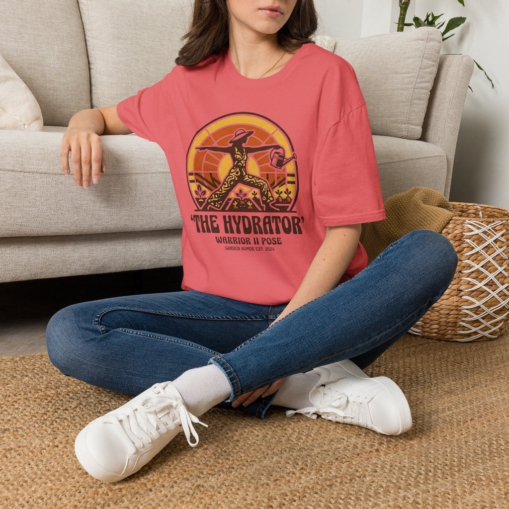 The Hydrator Gardening Pose T-Shirt by Zen & Zucchinis Slow Garden Club