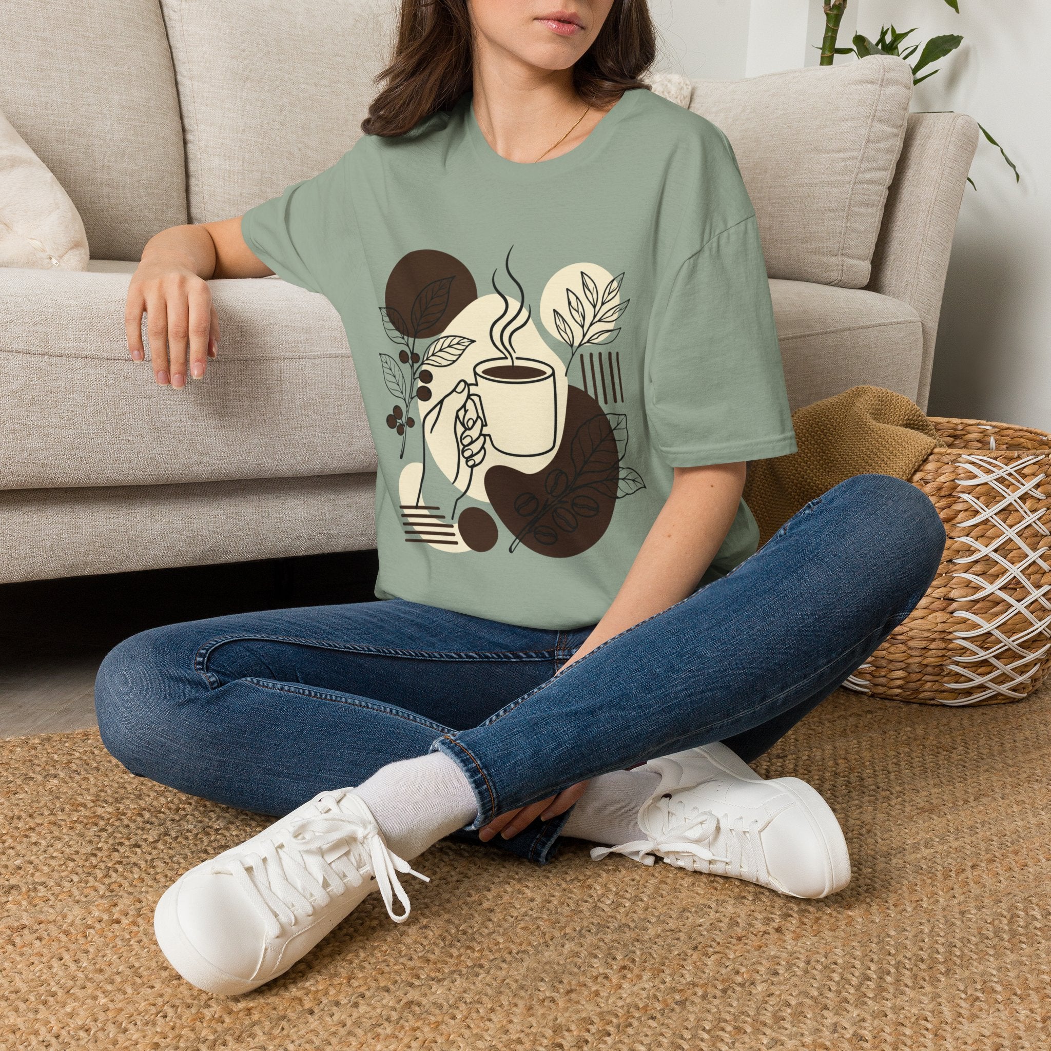 Boho Coffee T-Shirt by Zen & Zucchinis Slow Garden Club