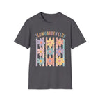 Flower On Stripes Summer Garden T-Shirt