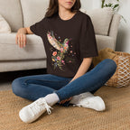 Hummingbird Moment Slow Bloom Garden T-Shirt by Zen & Zucchinis Slow Garden Club