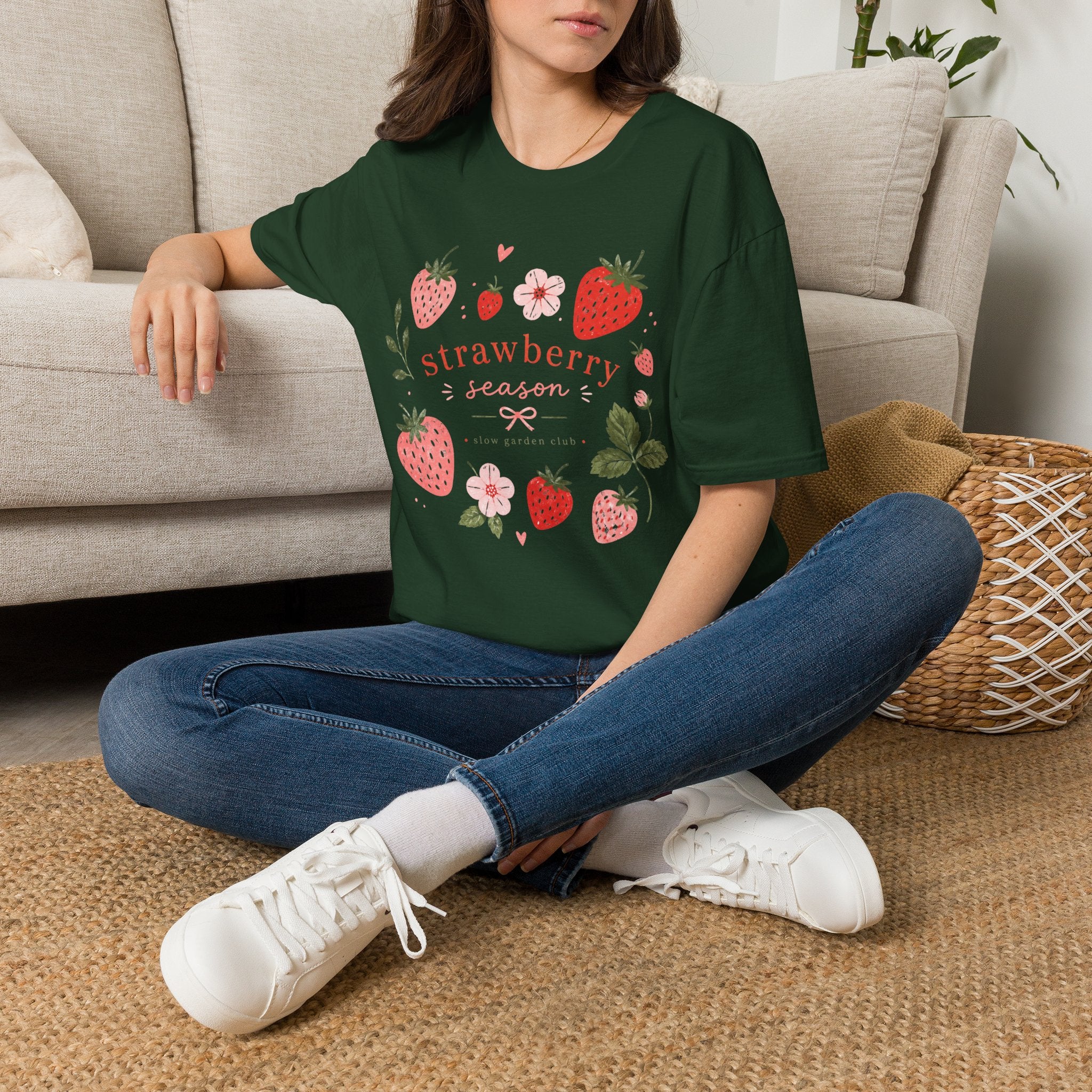 Strawberry Season T-Shirt by Zen & Zucchinis Slow Garden Club