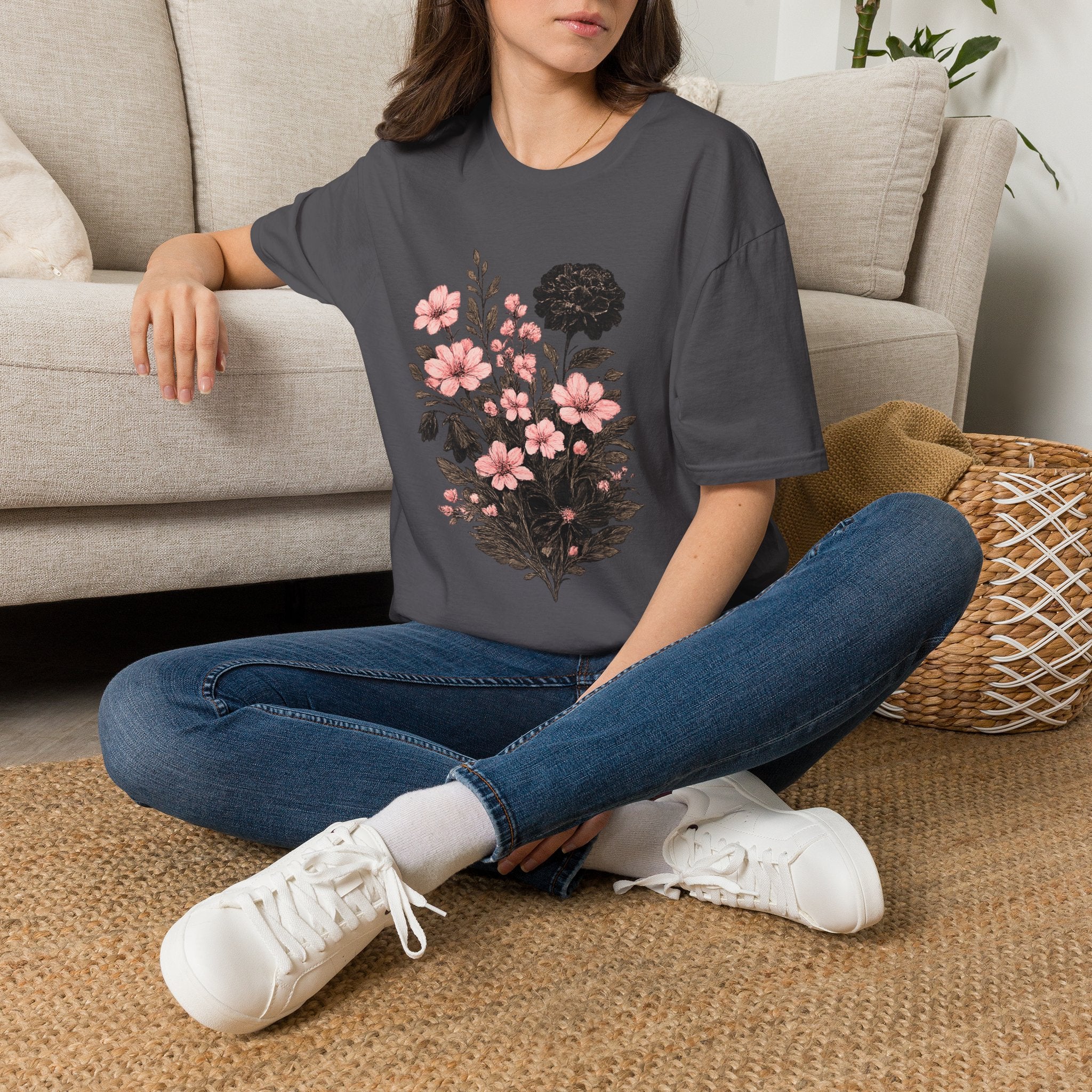 Vintage Flower Bouquet T-Shirt by Zen & Zucchinis Slow Garden Club