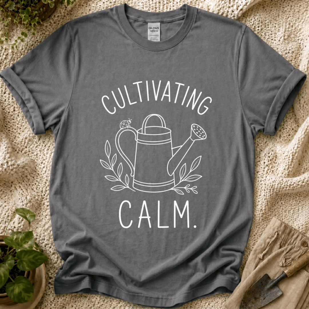 Cultivating Calm Mindfulness T-Shirt by Zen & Zucchinis Slow Garden Club