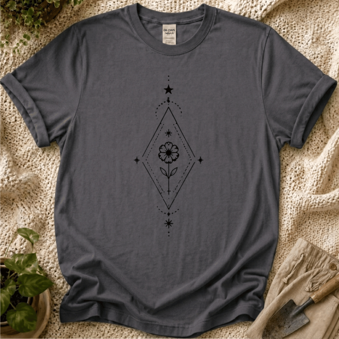 Sunflower Lineart T-Shirt
