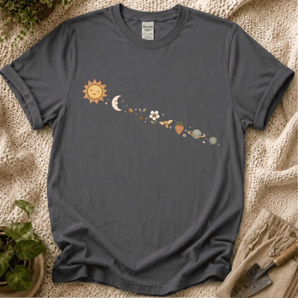 Garden Galaxy Strip T-Shirt - Zen & Zucchinis garden graphic tee