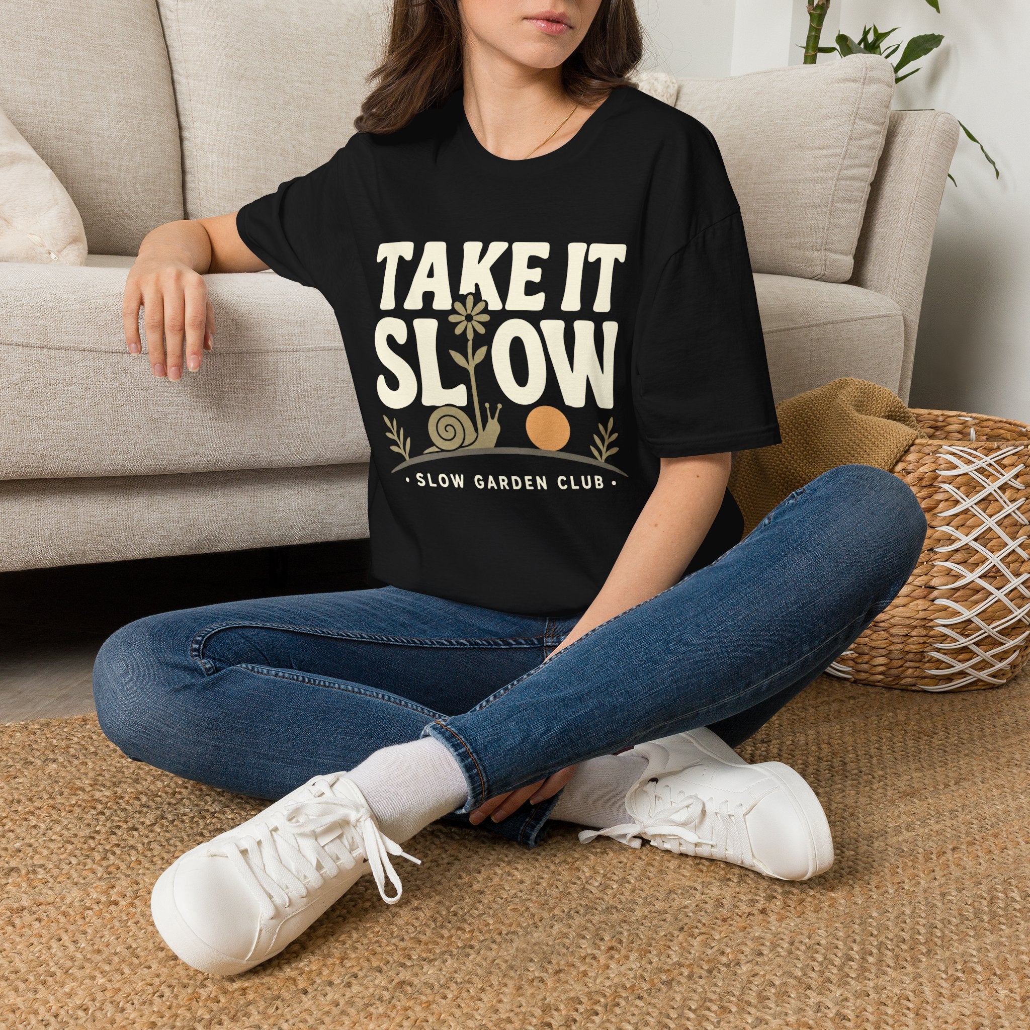 Take It Slow Garden Club T-Shirt by Zen & Zucchinis Slow Garden Club