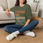 Husband. Dad. Gardener. Grounded. T-Shirt