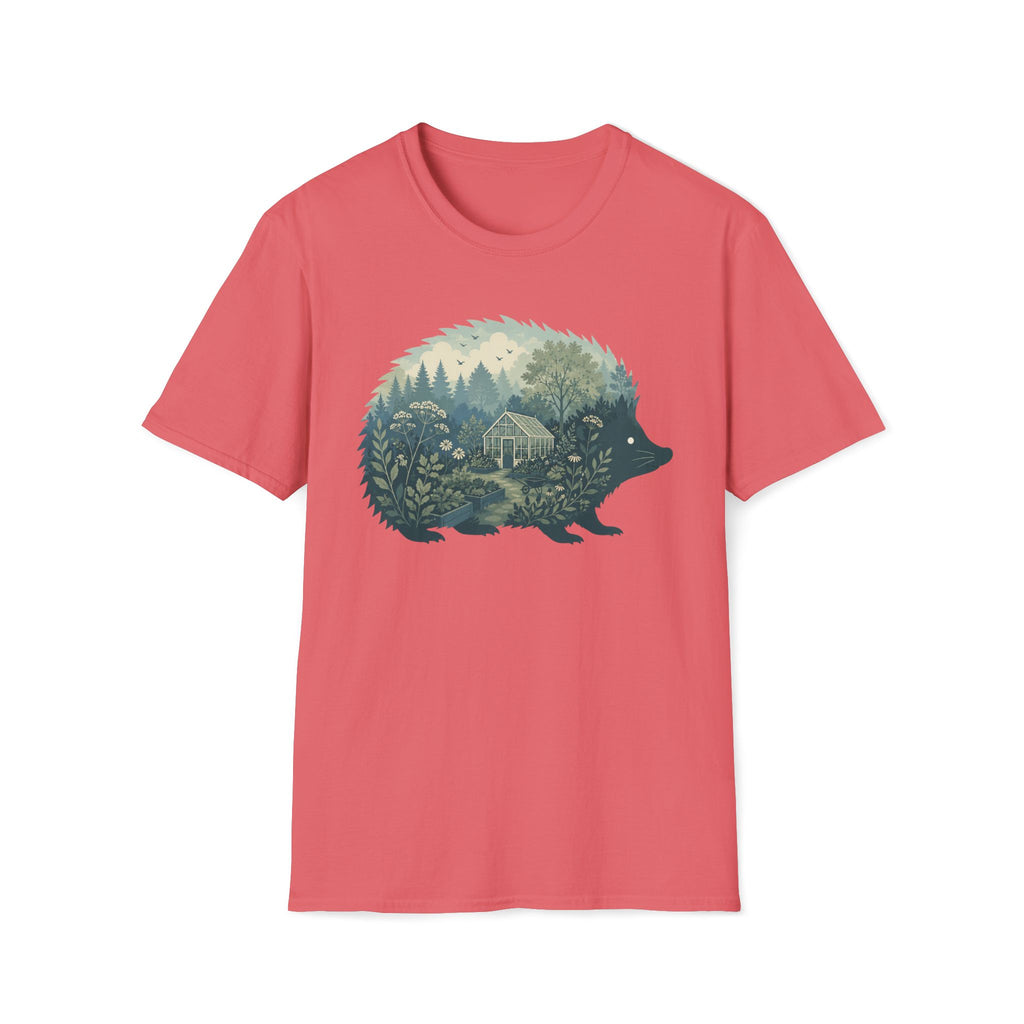 Hedgehog Garden Silhouette T-Shirt