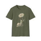 Slow Snail Flower Garden T-Shirt