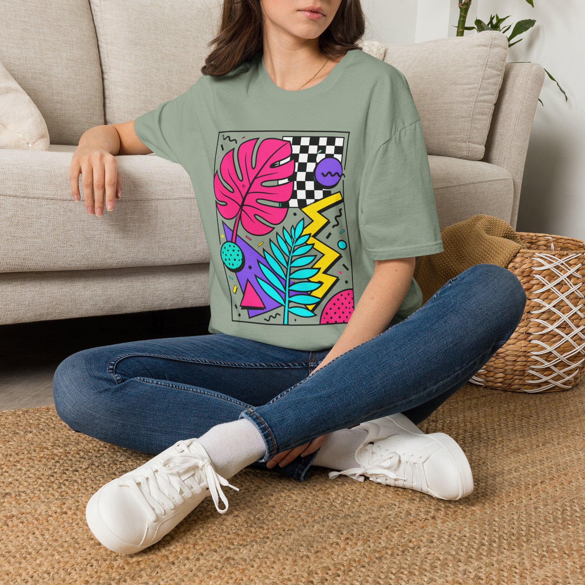 Abstract Wildflower Garden T-Shirt by Zen & Zucchinis Slow Garden Club