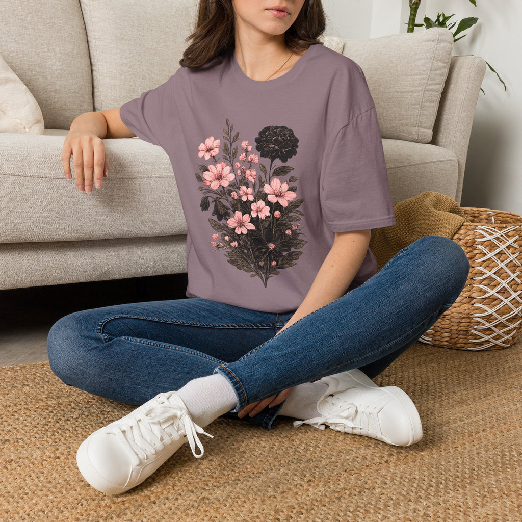 Vintage Flower Bouquet T-Shirt by Zen & Zucchinis Slow Garden Club
